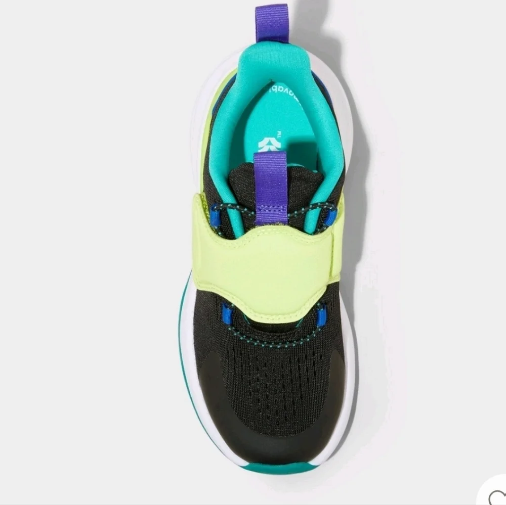 Kids' Fallon Performance Sneakers - All In Motion Black & Green